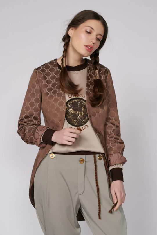 Jacket ELENA B. Natural fabrics, original design, handmade embroidery