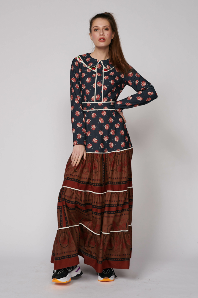 Dress ANIELA M. Natural fabrics, original design, handmade embroidery