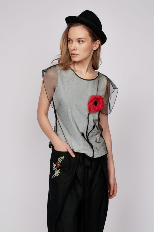 MACO blouse. Natural fabrics, original design, handmade embroidery