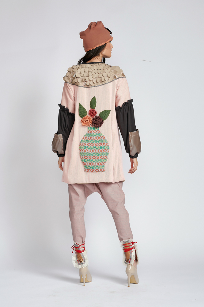 AMINE AP dress. Natural fabrics, original design, handmade embroidery