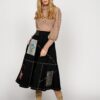 Skirt CAROLINE N. Natural fabrics, original design, handmade embroidery