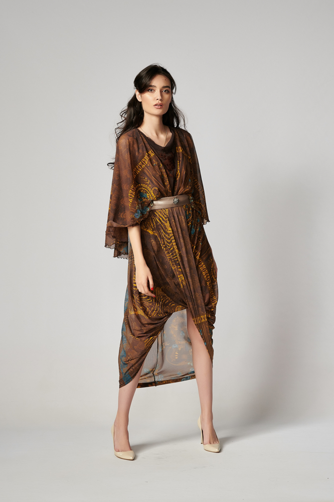 Dress TIANA M. Natural fabrics, original design, handmade embroidery