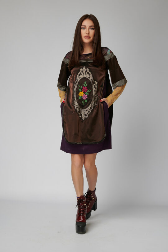 TAISA Dress. Natural fabrics, original design, handmade embroidery
