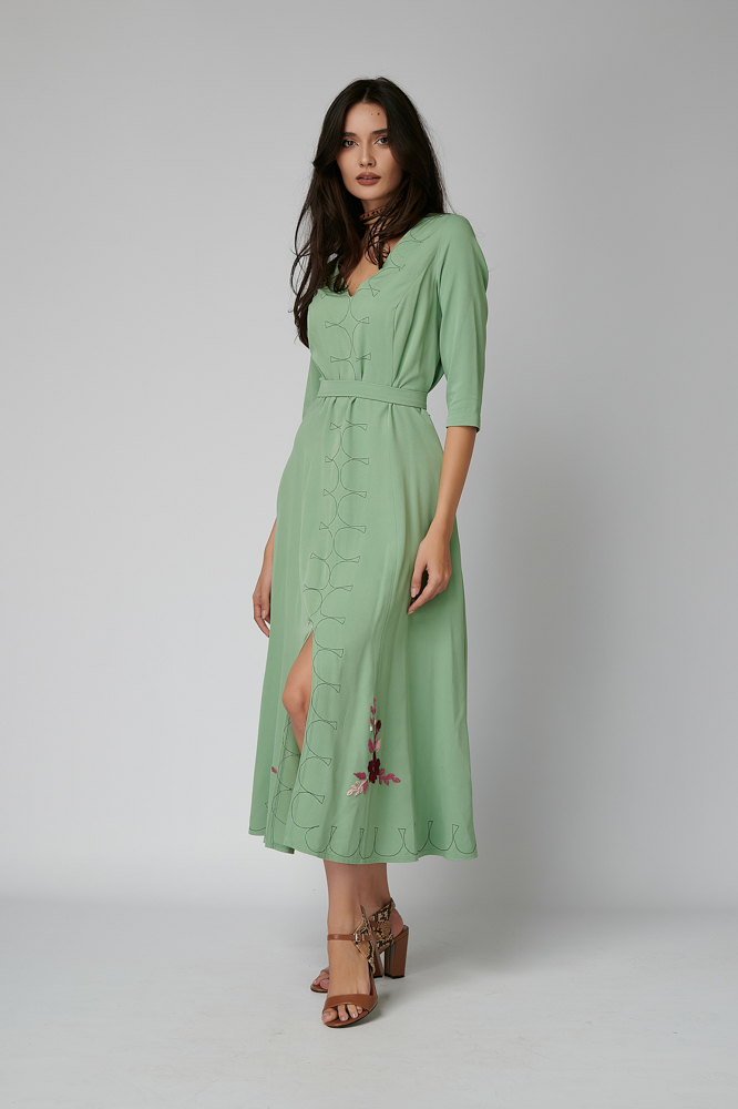 VERONA V Dress. Natural fabrics, original design, handmade embroidery