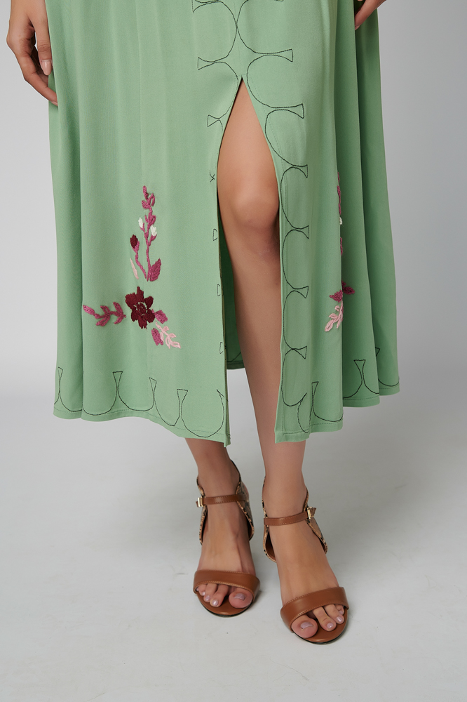 VERONA V Dress. Natural fabrics, original design, handmade embroidery