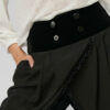Pantalon MARA. Materiale naturale, design unicat, cu broderie si aplicatii handmade