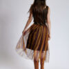 Skirt HOLDYN dungi m. Natural fabrics, original design, handmade embroidery