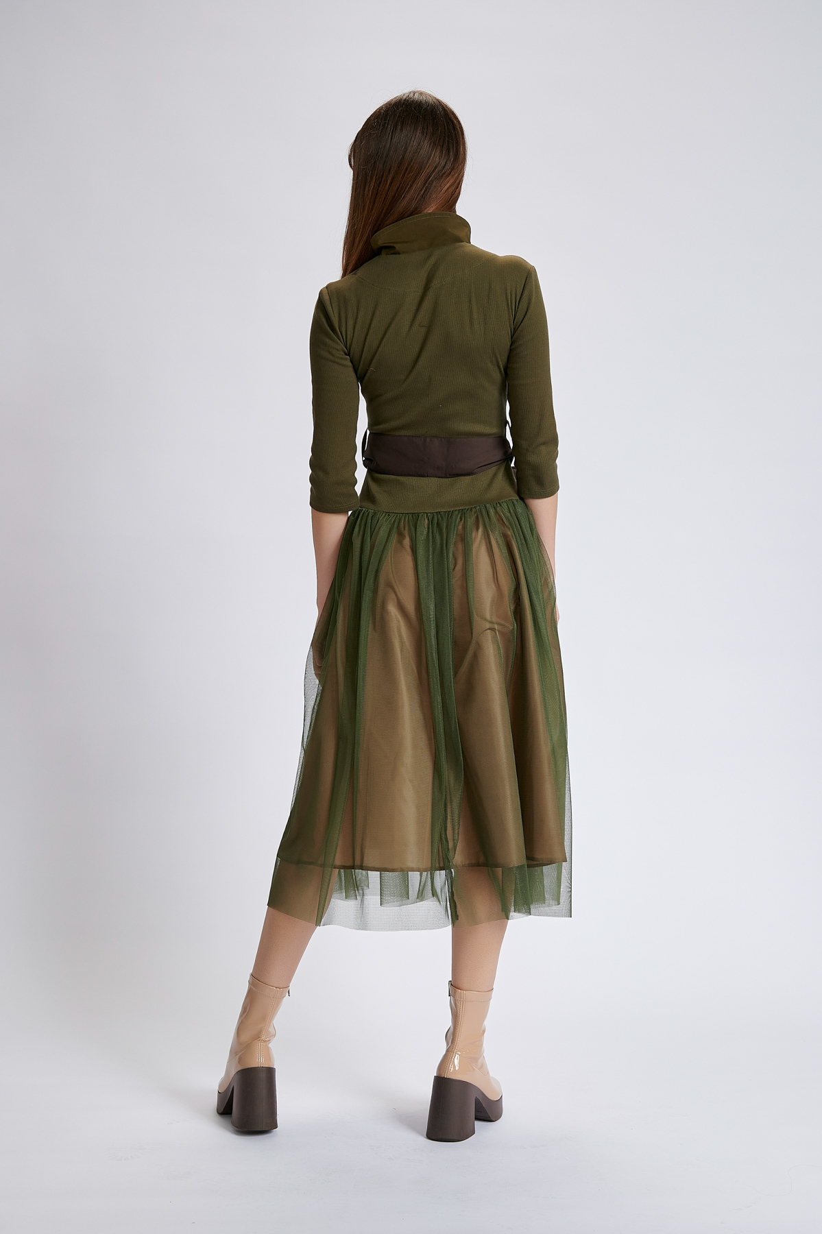 Dress MIRANDA 22 K. Natural fabrics, original design, handmade embroidery