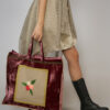ACCESSORIES - Velvet bag. Natural fabrics, original design, handmade embroidery