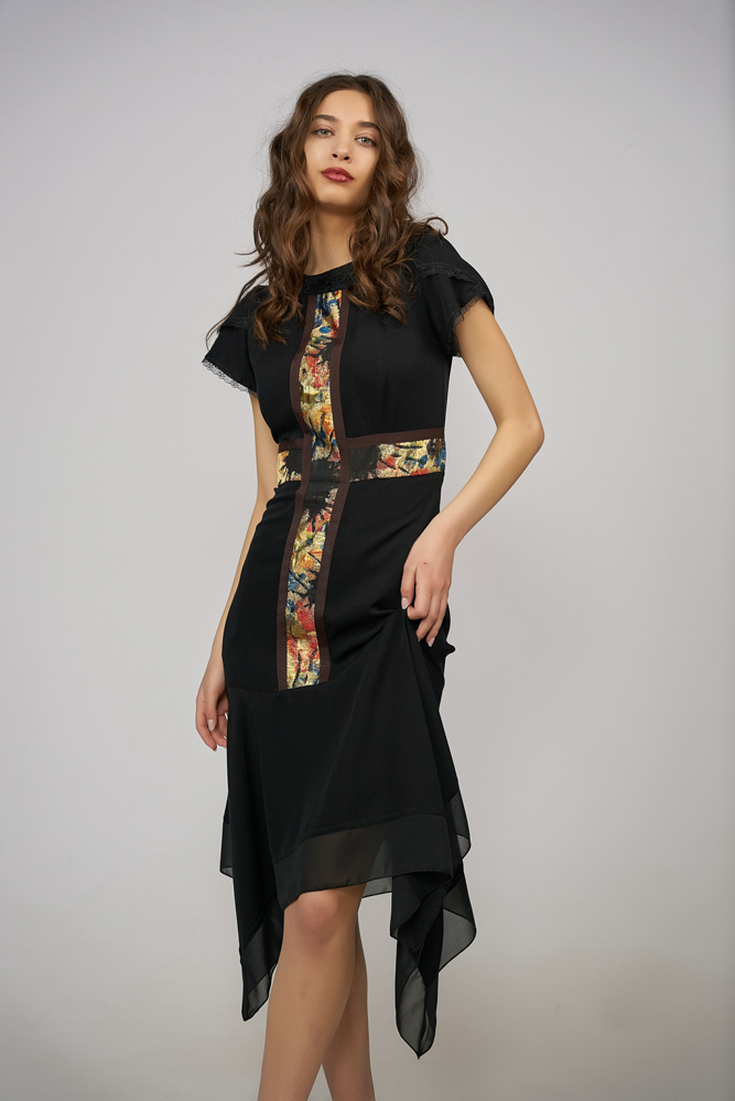 Dress NETTY N. Natural fabrics, original design, handmade embroidery