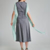 KAFTA poplin casual dress with long butterfly sleeves. Natural fabrics, original design, handmade embroidery