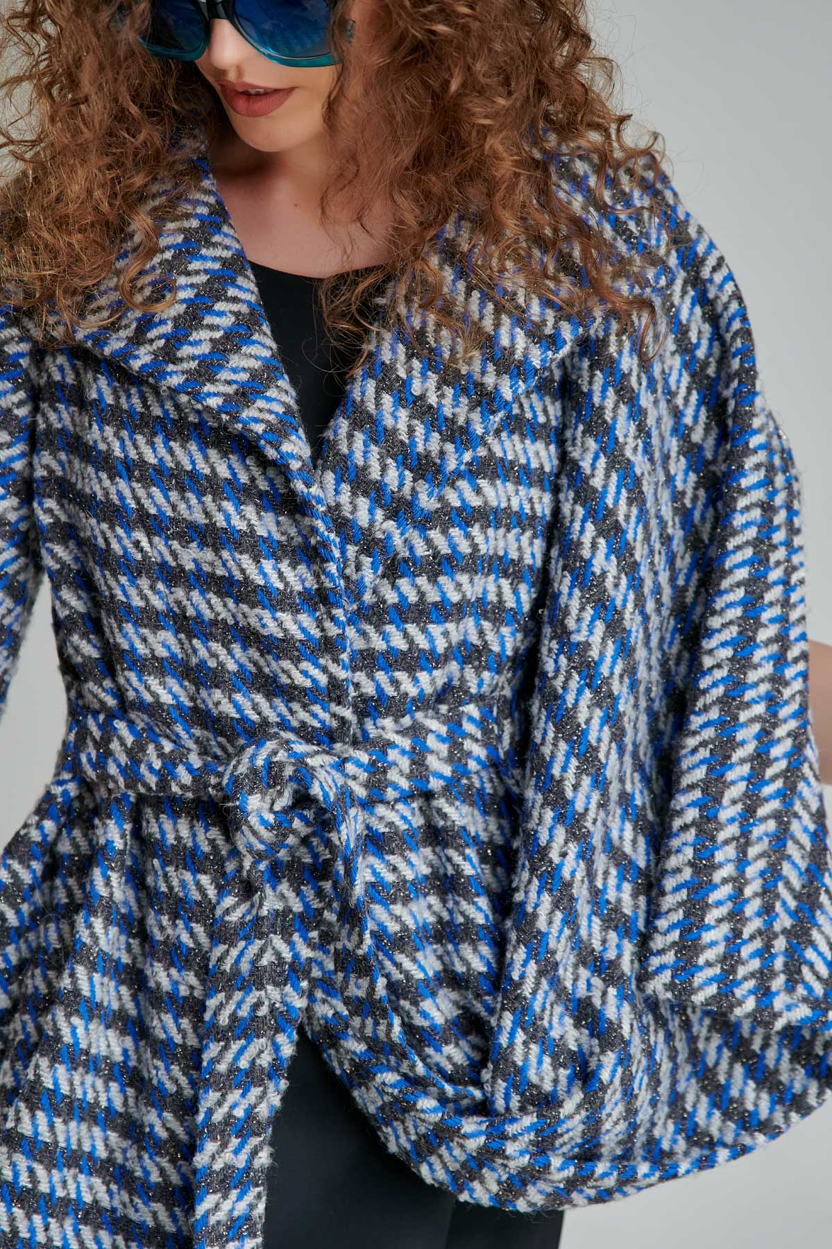 DALY versatile fabric poncho. Natural fabrics, original design, handmade embroidery
