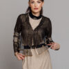 DAX tulle blouse with GOLDEN BROCADE LOOK. Natural fabrics, original design, handmade embroidery