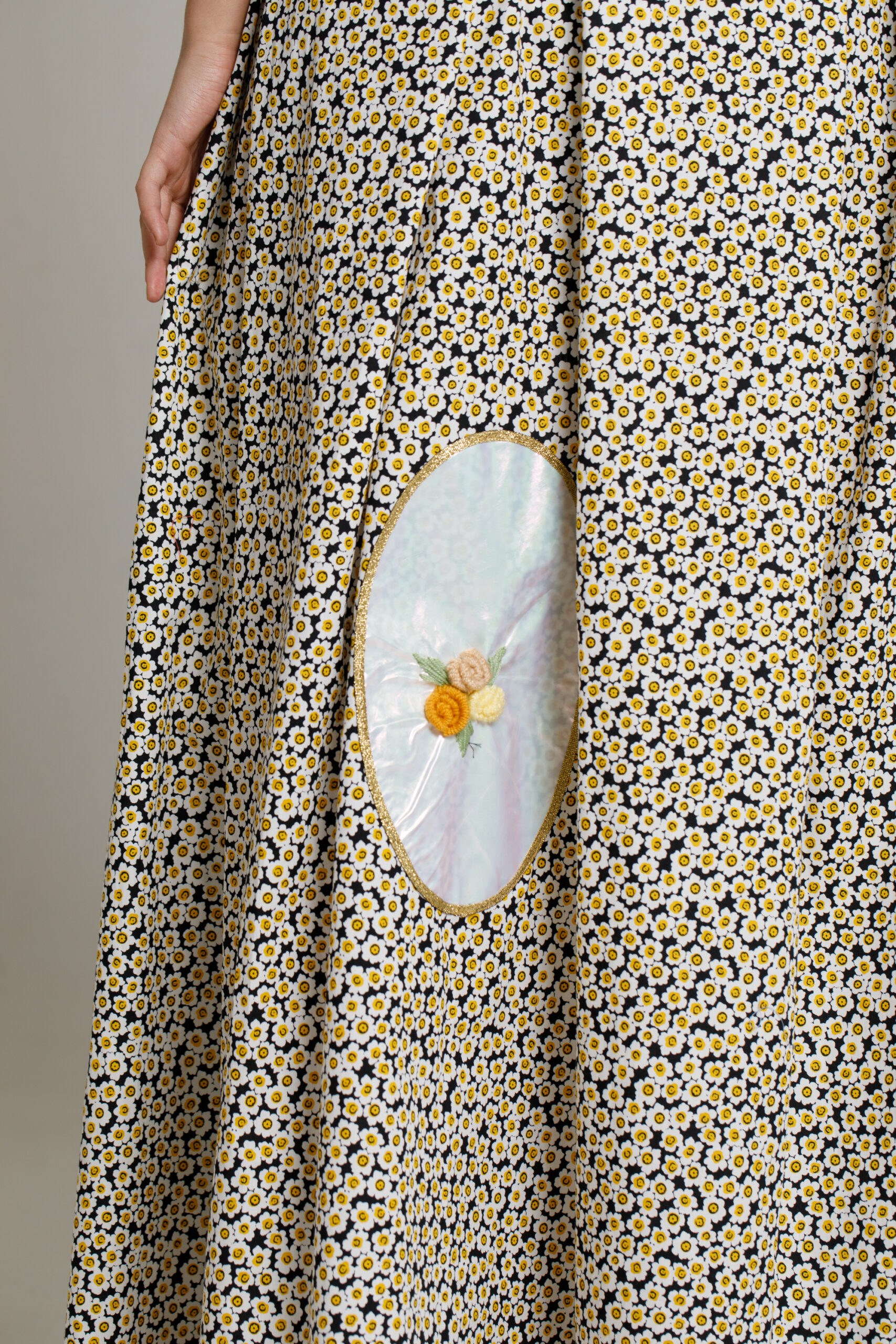 AMENA casual detachable skirt with short pants. Natural fabrics, original design, handmade embroidery